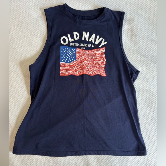 Old Navy Flag Tank - Picture 1 of 5